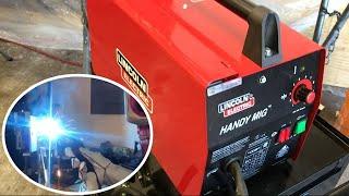 LINCOLN ELECTRIC HANDY MIG WELDER UNBOXING / REVIEW