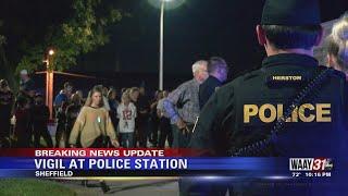 Sheffield Police Department prayer vigil honors Sgt. Nick Risner