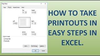 How to take printouts in Excel,#60