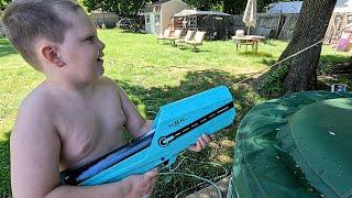 THE BEST WATER GUN EVER! We check out the Mongu kublaiS2 electric water gun