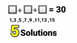 Fill the boxes using 1,3,5,7,9,11,13,15 -Akbar Mangla