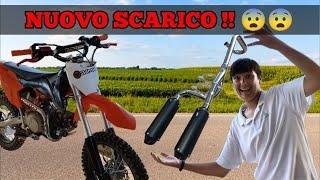 NUOVO SCARICO FUORI DI TESTA ALLA PITBIKE ZEUS 125 !!