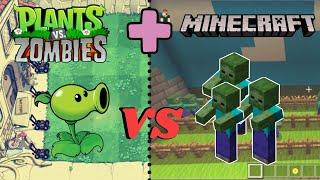 I Recreated PLANTS VS ZOMBIES in MINECRAFT! - (IMPOSSIBLE CHALLENGE???)