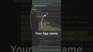 How to change App name in Flutter || Changing App name in Flutter. #flutter #android  #appdeveloper