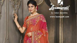 laxmipati SAREE new catalogue blue berry most beautiful embroidery work chiffon SAREE