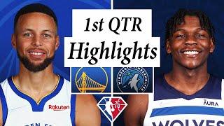 Golden State Warriors vs. Minnesota Timberwolves Full Highlights 1st Quarter | NBA Season 2021-22