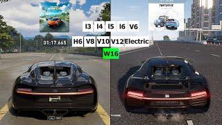 The Crew Motorfest vs TDU Solar Crown | Cars Engine Sound Direct Comparison | Different Engine Types