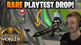 I Farmed the FIRST RARE AQW Infinity Drop!