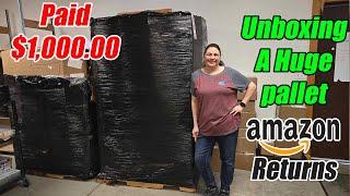 Unboxing Amazon Liquidation Pallets I paid $1,000.00 Per pallets of Mystery Unmanifested Items