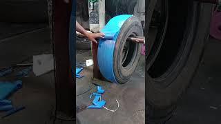 Track tyres resolving Radial tyres retreading cooling work Welding rolling new process