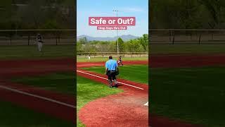 Safe or Out??  #shorts #baseball #asheville #umpire #12u #ump #coaching