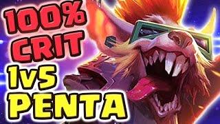 NEW TWITCH IS SECRETLY BROKEN !! 1V5 PENTAKILL 100% CRIT BUILD (23 KILLS TWITCH JUNGLE) - Nightblue3