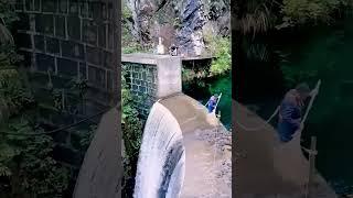 The process of removing debris from a reservoir