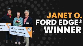 PCH Winner: Janet O. of AL Won the Ford Edge® or $48,845.00!