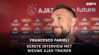 Nieuwe TRAINER AJAX Francesco FARIOLI gepresenteerd: "Johan Cruijff is mijn mentor" ‍