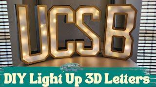 DIY 3D Letters that Light Up!