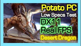 DX11 Real FPS test with Potato PC on Desert Dragon Nest / Low Specs / Dragon Nest Korea