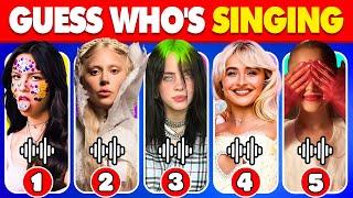 Guess WHO'S SINGING  | Female Celebrity Edition | Taylor Swift, Olivia Rodrigo, Billie Eilish, SZA