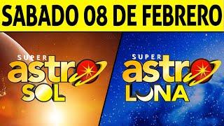 Resultado ASTRO SOL y ASTRO LUNA del Sábado 8 de Febrero de 2025  SUPER ASTRO 