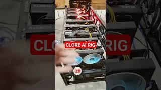 CLORE AI RIG- 6600XT #shorts #cryptomining #gpu