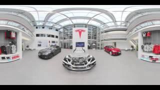 360° Tesla showroom experience