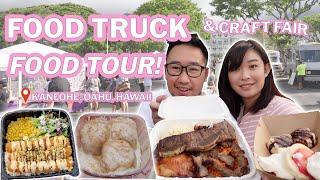 FOOD TRUCK & CRAFT FAIR!  [Kaneohe, Oahu, Hawaii] || Chamorro food, Soul food, Samoan Desert!