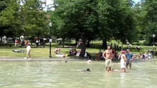 Faith's minute in the Boston Common pool