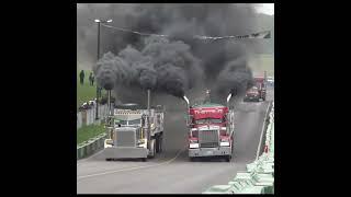 Peterbilt vs. Kenworth, Who Wins this Semi Truck Drag Race? #ettyn #dragrace #trucking