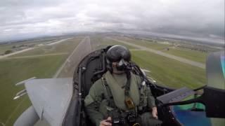 This is what it looks like to experience a high-performance take off in a Eurofighter Typhoon