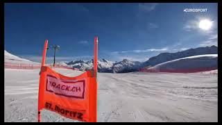 St  Moritz Downhill helmet camera