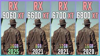 RX 9060 XT 16GB vs RX 6600 XT vs RX 6700 XT vs RX 6800 XT - Test in 20 Games | 1080p | 1440p | 4K