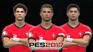 PES 2017 | NEW C. RONALDO 2003-2020 FACE COLLECTION | DOWNLOAD