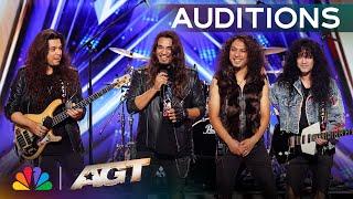 Girish And The Chronicles Add A Rock 'N' Roll SPIN To "Set Fire To The Rain" by Adele | AGT 2025