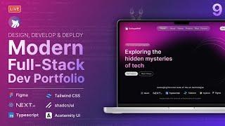 Code a Modern Dev Portfolio with Next.js, Typescript, Tailwind, Shadcn & Aceternity UI Pt. 9