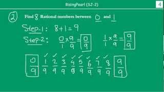 2-Step technique - Finding rational numbers between rational numbers (2 of 3)