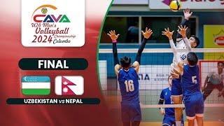 Uzbekistan vs Nepal | Gold Medal Match | CAVA U20 Men's Volleyball Championship 2024