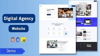 Building a Professional Digital Agency Website with HTML, CSS and JS - Demo