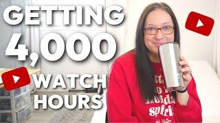 How to get 4,000 watch hours on Youtube | my Youtube monetization journey