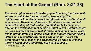 The Heart of the Gospel (Romans 3:21-26)