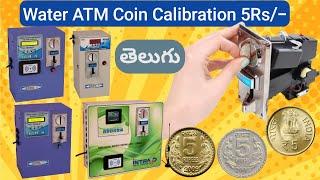 COIN ACCEPTOR SETTING TELUGU | WATER ATM COIN ACCEPTOR CALIBRATION | INTRA DIGITAL