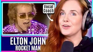 What Makes Elton So Unique? | Vocal Coach Analysis | Elton John - Rocket Man Reaction