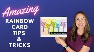 AMAZING Rainbow Card Background Technique | Oh So Inspired Collaboration June 2023 #OSICJun2023