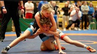 U17 Polina Timsina (EST) vs Doris Renter (EST) 46kg. Womens girls youth wrestling.
