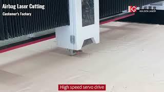 Airbag Laser Cutting Machine - At Goldenlaser Customer’s Factory