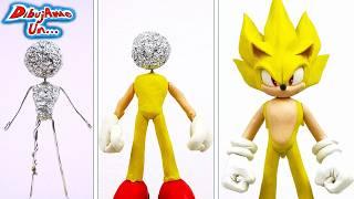 How to make SUPER SONIC Clay Sculpture | How to sculpt Super Sonic Clay Tutorial DIY | DibujAme Un