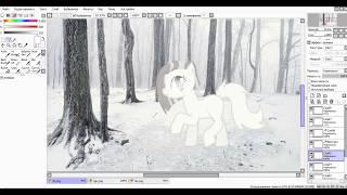 #10 Обработка пони | Paint tool sai