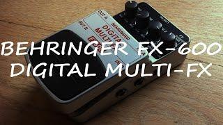 Behringer FX-600 Digital Multi-FX | Demo - clean & overdrive