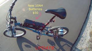 Homemade 350w Ebike New Batteries, Controller Tutorial, Inside the DC Motor