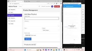 Laravel and Flutter e-commerce project demo