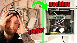 Netzwerkschrank 10 Zoll, Netzwerkkabel RJ45 ohne Werkzeug montieren, Tutorial